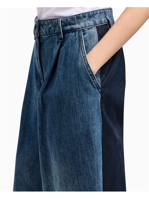 Pantaloni donna AX in denim con retro a contrasto ARMANI EXCHANGE | XW000561-AF12845MB115